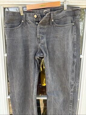 Naked & Famous Selvedge Gray Straight Jeans (36 Waist)